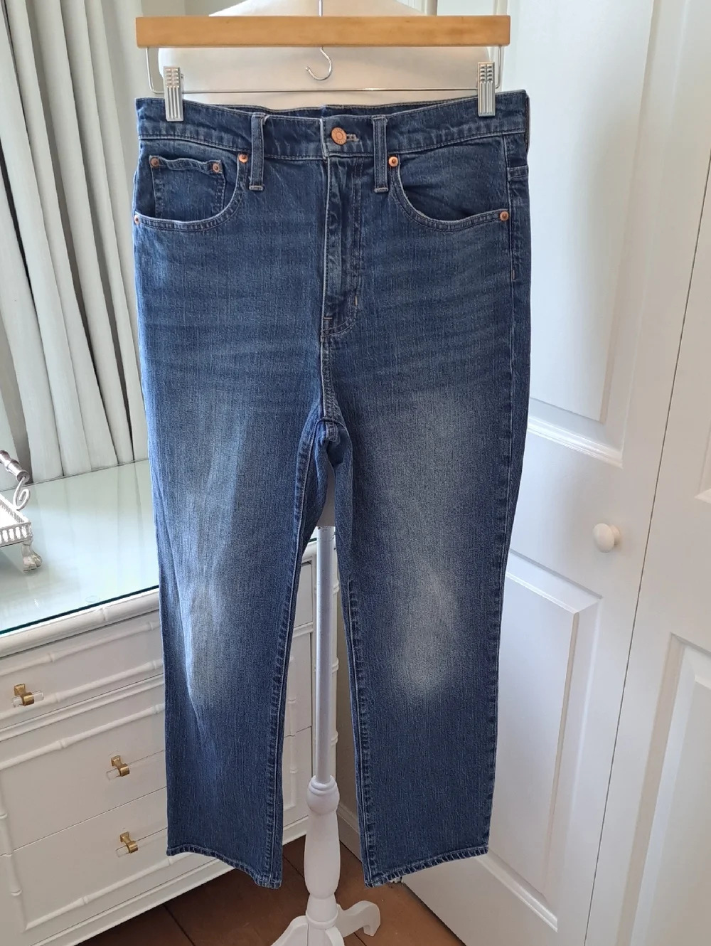 J.Crew‎ Womens Slim Boyfriend Medium Stretch Wash Ankle Jeans S-28